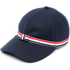 Thom Browne , GG BOW Baseball CAP IN Wool Flannel ,Blue female, Sizes: M