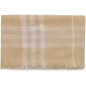 Burberry , Lightweight Wool Muslin Scarf ,Beige unisex, Sizes: ONE SIZE