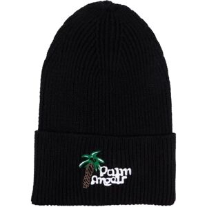 Palm Angels , Sketchy Palm Tree Logo Beanie ,Black male, Sizes: ONE SIZE