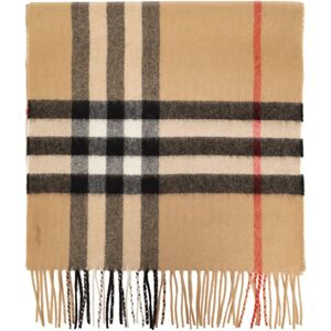 Burberry , Cashmere scarf ,Beige unisex, Sizes: ONE SIZE