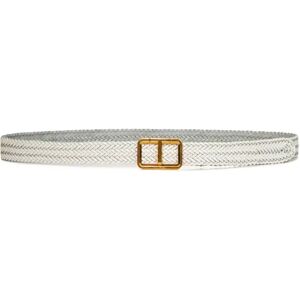 Tom Ford , White Woven Leather Belt ,White male, Sizes: 110 CM, 115 CM, 105 CM