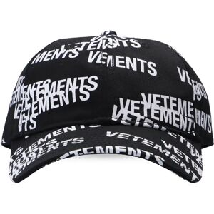 Vetements , Printed cotton baseball cap ,Black male, Sizes: ONE SIZE