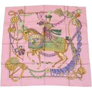 Hermès Vintage , Pre-owned Silk scarves ,Pink female, Sizes: ONE SIZE