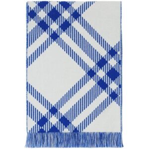 Burberry , Kids Wool Check Scarf ,Blue unisex, Sizes: ONE SIZE