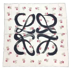 Loewe Pre-owned , Pre-owned Silk scarves ,White female, Sizes: ONE SIZE