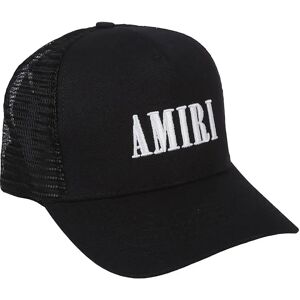 Amiri , Black Baseball Cap with Logo Embroidery ,Black male, Sizes: ONE SIZE