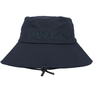 JW Anderson , Stylish Logo Bucket Hat ,Blue unisex, Sizes: S/M