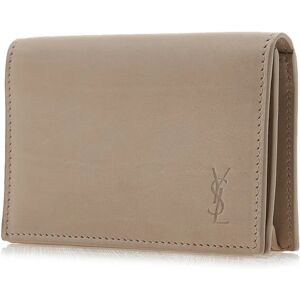 Saint Laurent , Wallets Cardholders ,Beige male, Sizes: ONE SIZE