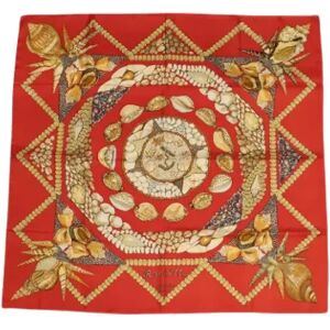 Hermès Vintage , Pre-owned Silk scarves ,Red female, Sizes: ONE SIZE