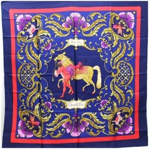 Hermès Vintage , Pre-owned Silk scarves ,Blue female, Sizes: ONE SIZE