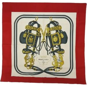 Hermès Vintage , Pre-owned Silk scarves ,Red female, Sizes: ONE SIZE