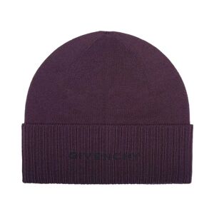 Givenchy , Wool Logo Hat ,Purple male, Sizes: ONE SIZE