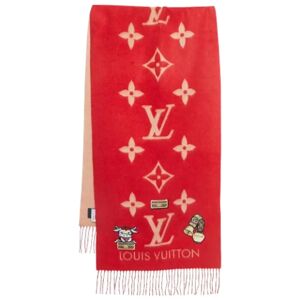 Louis Vuitton Vintage , Pre-owned Cashmere scarves ,Red female, Sizes: ONE SIZE