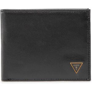 Guess , Leather Wallet/Card Holder - Black ,Black male, Sizes: ONE SIZE