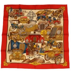 Hermès Vintage , Pre-owned Silk scarves ,Red female, Sizes: ONE SIZE