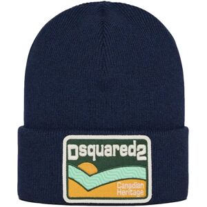 Dsquared2 , Navy Blue Canadian Heritage Beanie ,Multicolor female, Sizes: ONE SIZE