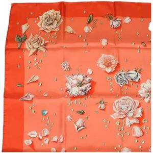 Hermès Vintage , Pre-owned Orange Silk Hermès Scarf ,Orange female, Sizes: ONE SIZE