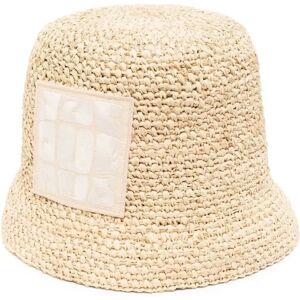 Jacquemus , Raffia Bucket Cap ,Beige unisex, Sizes: 60 CM, 58 CM, 56 CM