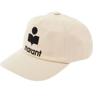 Isabel Marant , White Baseball Cap with Logo Print ,White female, Sizes: 57 CM, 59 CM