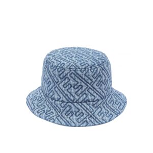 Fendi , Logo Denim Beanie Hat ,Multicolor female, Sizes: M
