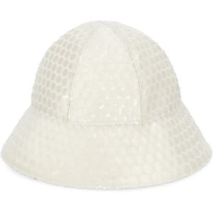 Fabiana Filippi , Ivory Sequin Detail Woman's Hat ,Beige female, Sizes: S