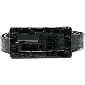 Saint Laurent , Stylish Leather Belt for Men ,Black female, Sizes: 75 CM, 80 CM, 70 CM