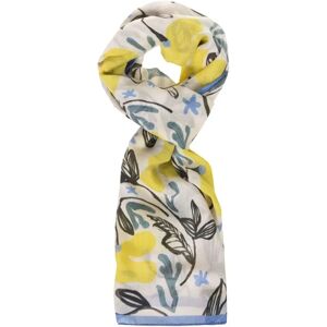 Paul Smith , Silk Floral Leaf Scarf ,Yellow female, Sizes: ONE SIZE