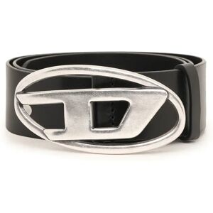 Diesel , Italian Leather Belt with D Buckle ,Black male, Sizes: 80 CM, 95 CM, 85 CM