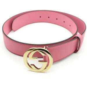 Gucci , Leather Moon Belt ,Pink female, Sizes: 90 CM