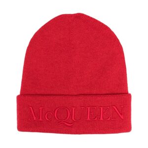 Alexander McQueen , Cashmere beanie ,Red female, Sizes: S
