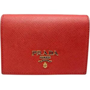 Prada Vintage , Pre-owned Leather wallets ,Red female, Sizes: ONE SIZE