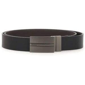 Hugo Boss , Mens Reversible Leather Belt, Black ,Black male, Sizes: 120 CM, 115 CM