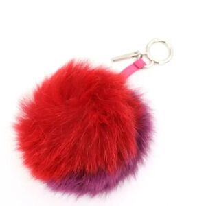 Fendi Vintage , Pre-owned Fur key-holders ,Red female, Sizes: ONE SIZE