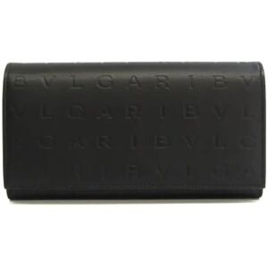 Bvlgari Vintage , Pre-owned Leather wallets ,Black female, Sizes: ONE SIZE