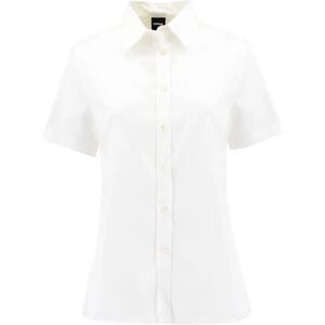 Aspesi , Cotton Logo Blouse, Perforated Toe Cap ,White female, Sizes: L, XS, M