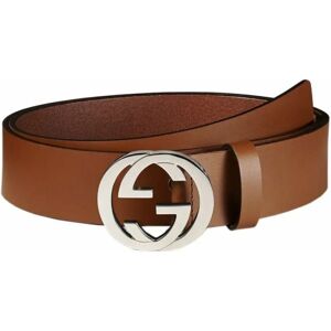 Gucci , Brown Leather Mens Belt ,Brown female, Sizes: ONE SIZE