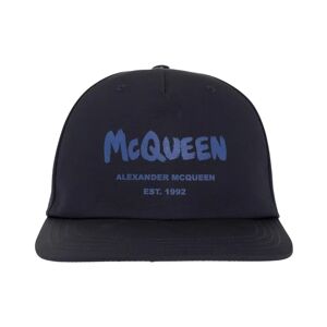 Alexander McQueen , Navy Logo Baseball Cap ,Blue male, Sizes: M, L