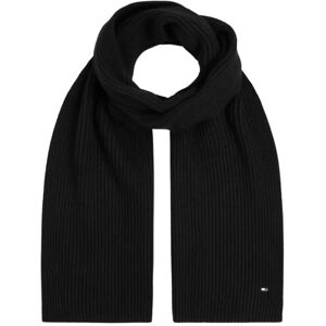 Tommy Hilfiger , Essential Inductor Knit Scarf ,Black male, Sizes: ONE SIZE