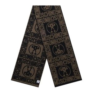 Moschino , Black Logo Scarf by Moschino ,Multicolor unisex, Sizes: ONE SIZE