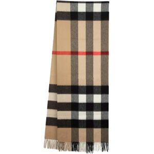 Burberry , Check Cashmere Scarf ,Beige female, Sizes: ONE SIZE