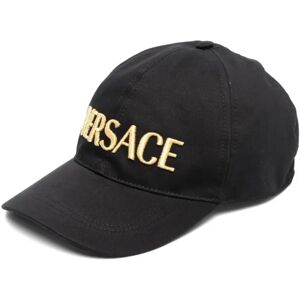 Versace , Black Embroidered Logo Baseball Cap ,Black male, Sizes: 57 CM, 59 CM, 58 CM