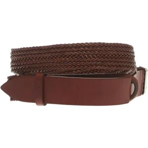 Orciani , Leather Intertwined Nobuckle Belt ,Brown male, Sizes: ONE SIZE