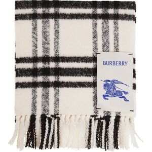 Burberry , Wool scarf ,White unisex, Sizes: ONE SIZE