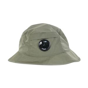 C.p. Company , Bucket Chrome Embroidered Logo Hat ,Green unisex, Sizes: XL, L