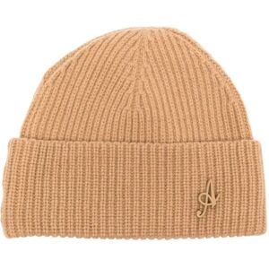 Axel Arigato , Brown Signature Beanie ,Brown female, Sizes: ONE SIZE