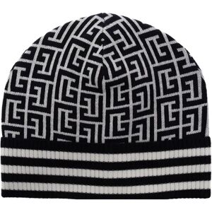 Balmain , Wool beanie ,Black male, Sizes: ONE SIZE