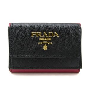 Prada Vintage , Pre-owned Leather wallets ,Black female, Sizes: ONE SIZE
