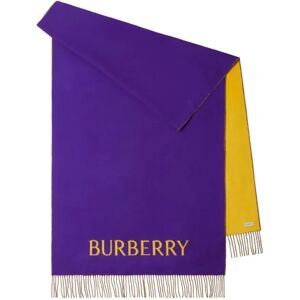 Burberry , Reversible Scarf with Rose ,Purple female, Sizes: ONE SIZE