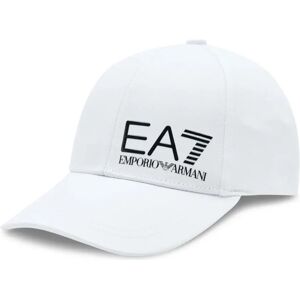 Emporio Armani EA7 , Casual Baseball Hat in White/Black ,White unisex, Sizes: S, M