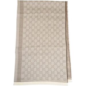 Gucci , Unisex Beige GG Pattern Scarf ,Beige unisex, Sizes: ONE SIZE